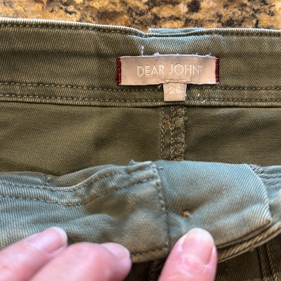 Dear John size 26 olive army green mini skirt - Picture 5 of 5